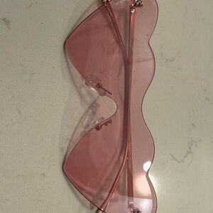 Pink Wavy Sunglasses